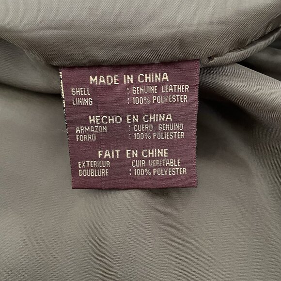 Vintage Colebrook Olive Green Suede Leather Bomber Harrington Jacket Mens XL - Picture 12 of 16